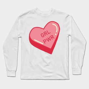 Girl Power Heart Candy Long Sleeve T-Shirt